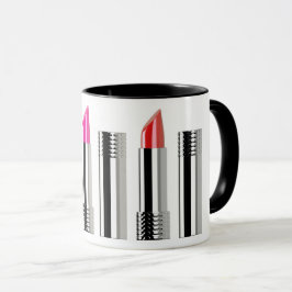 Lipstick-Kosmetologe Schönheitsrosa Tasse
