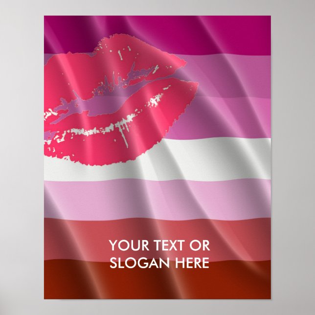 LIPSTICK LESBIAN PRIDE POSTER (Vorne)