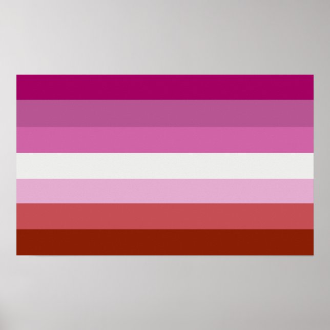 Lipstick Lesbische Farben - Poster (Vorne)