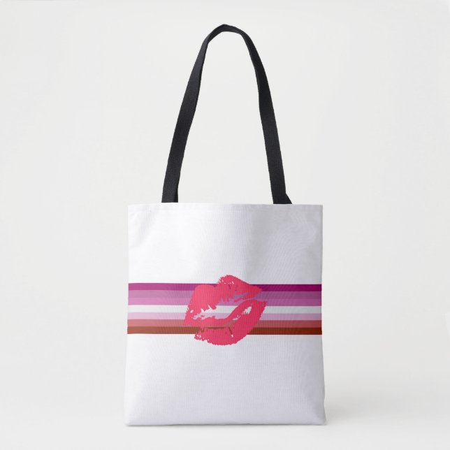 Lipstick Lesbische Flagge (Vorderseite)