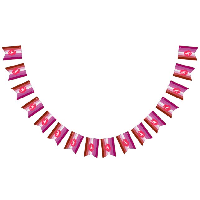 Lipstick Lesbische Flagge (Alle)