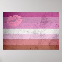 Lipstick Lesbische Flagge