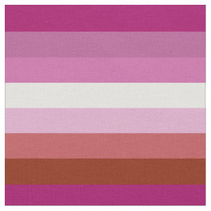 Lipstick Lesbische Flagge Stoff