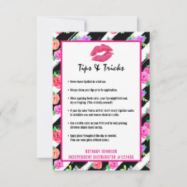 Lipstick-Lip-Tipps & Tricks Kiss-Karte für Lipstic