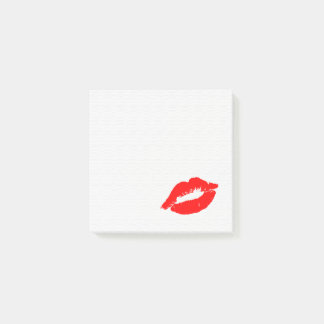 Lipstick-Mark Post-it Klebezettel