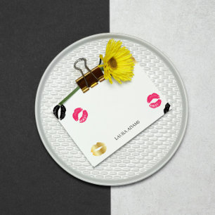 Lipstick-Markierungen   INDIVIDUELLE NAME Post-it Klebezettel