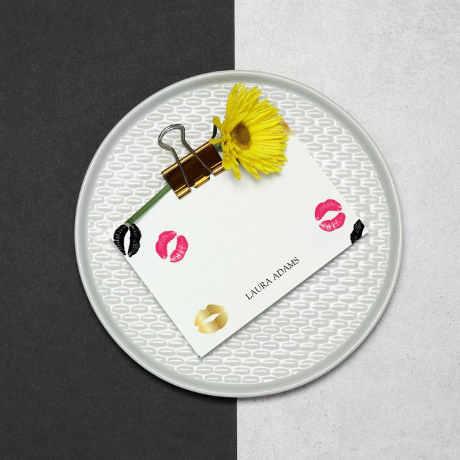 Lipstick-Markierungen | INDIVIDUELLE NAME Post-it Klebezettel (Von Creator hochgeladen)