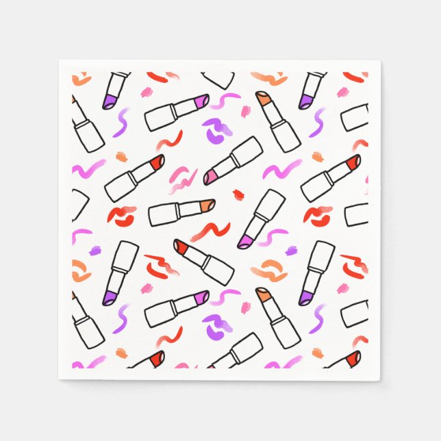 Lipstick Muster Serviette (Vorderseite)