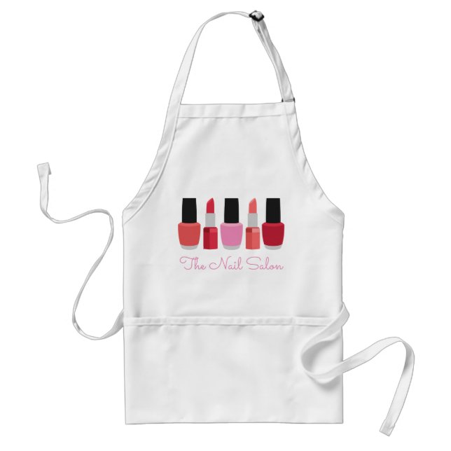 Lipstick & Nail Polish Personalized Apron Schürze (Vorne)