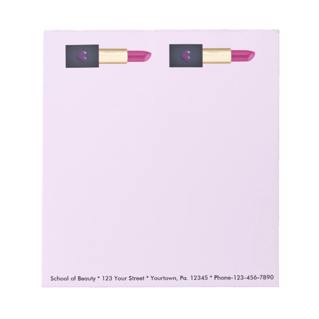 Lipstick Notepad Notizblock (Vorderseite)