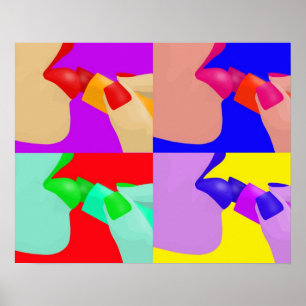 Lipstick - Pop-Kunstposter Poster