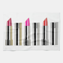 Lipstick Röhrchen Chrom Rosa Kosmetologie Geschirrtuch