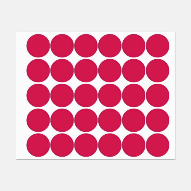Lipstick (Vollfarbe) Crimson Etiketten (Blatt)