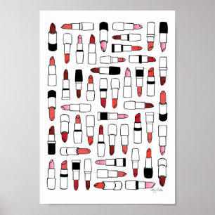 Lipsticks drucken poster