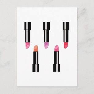 Lipsticks Postkarte
