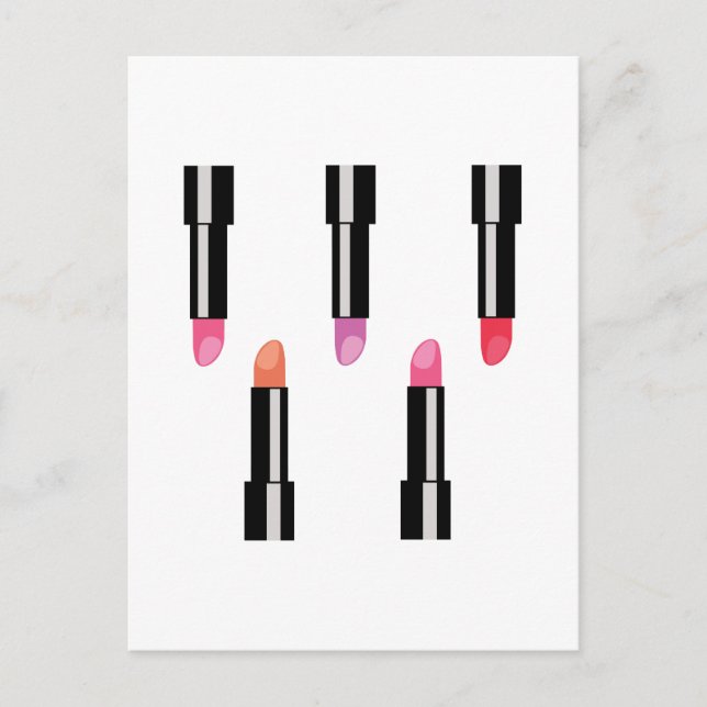 Lipsticks Postkarte (Vorderseite)