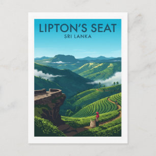 Lipton's Seat und Dambatenne Tea Estate Haputale Postkarte