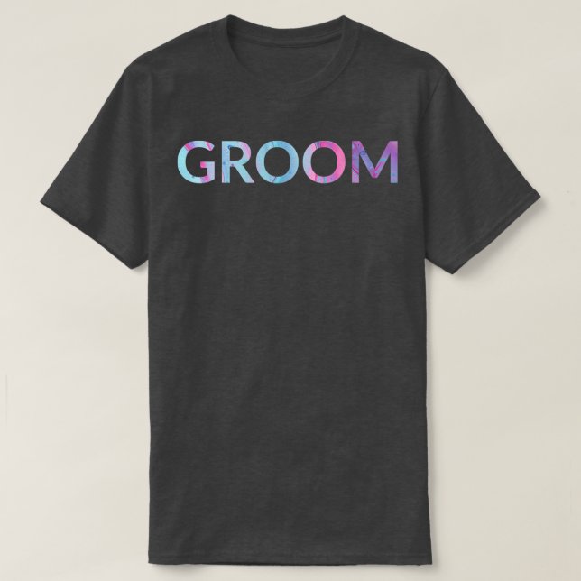 Liquid Art Pour Groom T-Shirt (Design vorne)