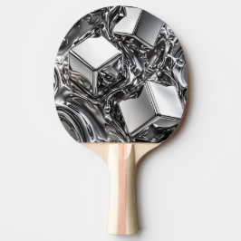 Liquid Chrome Skateboard - Spiegel Silber Metall Tischtennis Schläger