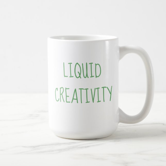 Liquid Creativity Coffee Spaß Tasse (Rechts)