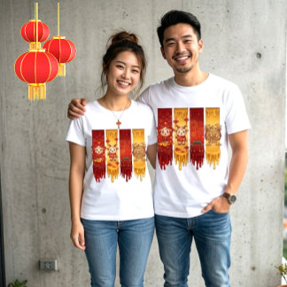 Liquid Energy Drip-Art Chinesisches Neujahr 2027  T-Shirt