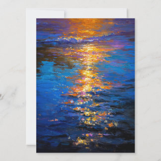 Liquid Fire at Dusk Feiertagskarte