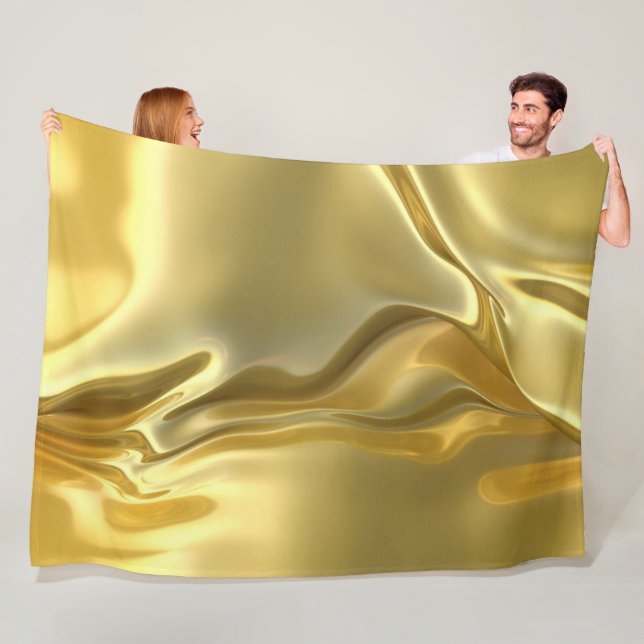 Liquid Gold Digital Print Fleecedecke (Beispiel)