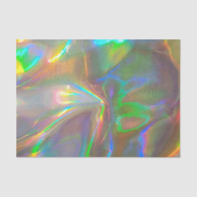 Liquid Gold Holographic | Geschenkpapier Seidenpapier (Vorderseite)