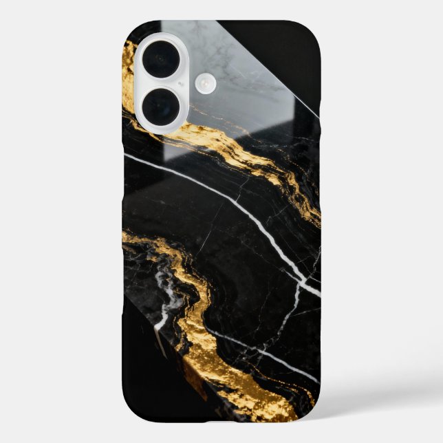 Liquid Gold Marmoradern Case-Mate iPhone Hülle (Rückseite)