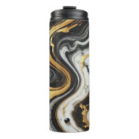 Liquid Gold Schwarz-weiß Marmor Look Glam