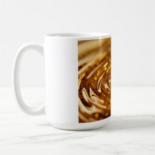 Liquid Gold Tasse - Luxuriöse goldene abstrakte Ke