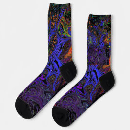 Liquid Graffiti Lila Socken