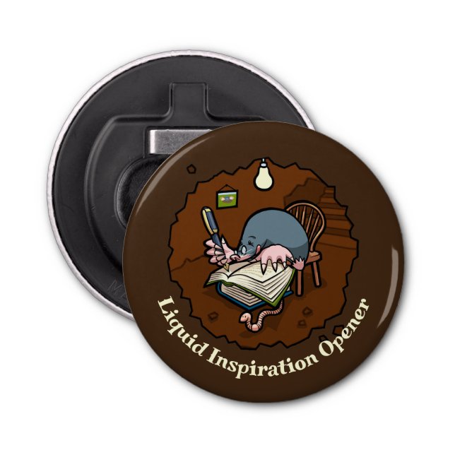 Liquid Inspiration Opener für Writer Niedlich Mole Flaschenöffner (Vorderseite)