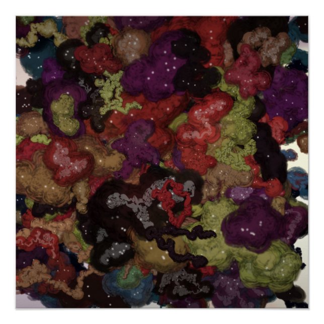 Liquid Kinetic Painting  Poster (Vorderseite)