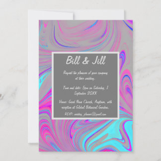 Liquid Marble Wedding Einladung