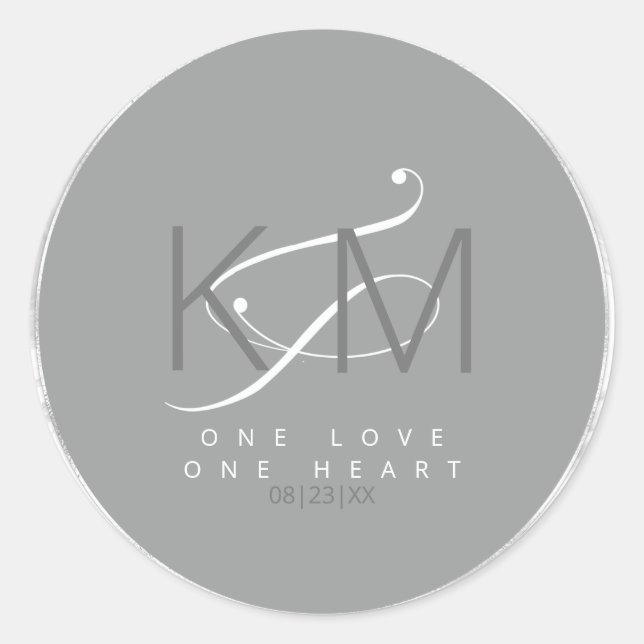 Liquid Marble Wedding Neutrals V2 ID888 Runder Aufkleber (Vorderseite)