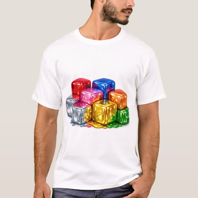 Liquid Metal Geometry Shirt (Vorderseite)