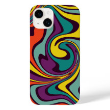 Liquid Paint Marbling Effect iPhone Case