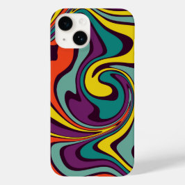 Liquid Paint Marbling Effect iPhone Case