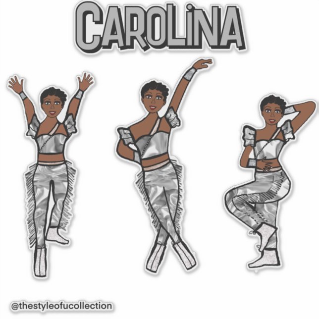 Liquid Silver Dancer #1 Aufkleber (Vorderseite)