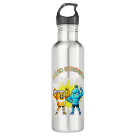 Liquid Strength – Funny Juice & Water Muscle Desig Edelstahlflasche