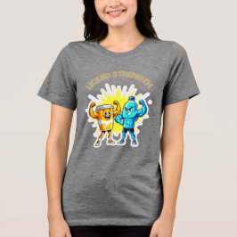 Liquid Strength – Funny Juice & Water Muscle Desig Tri-Blend Shirt