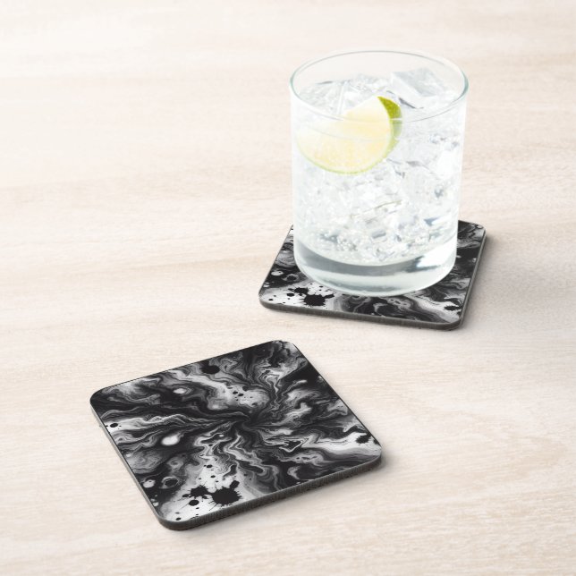 Liquid Tie Die Beverage Coaster Getränkeuntersetzer (Rechte Seite)