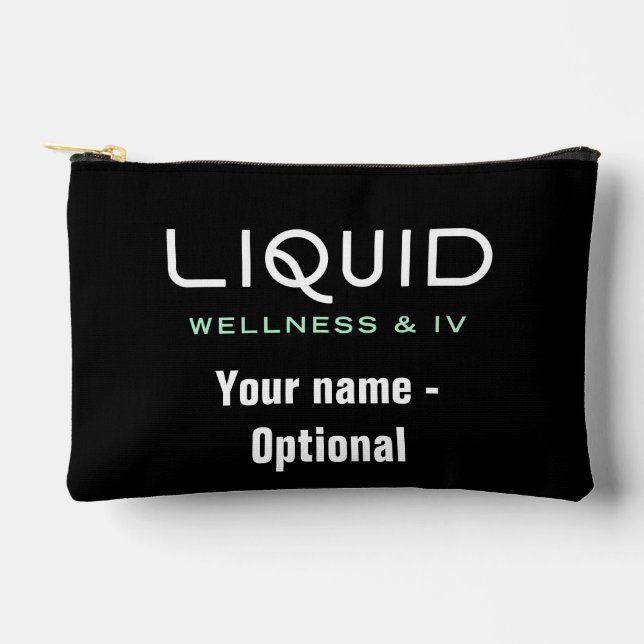 Liquid Wellness & IV - Black Accessory Pouch Zubehörtasche (Vorderseite)