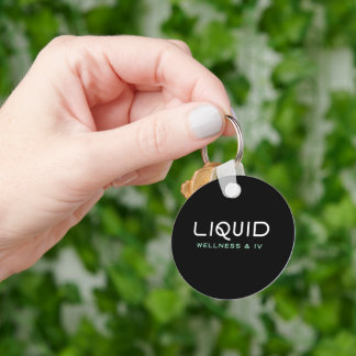 Liquid Wellness & IV - Black Keychain Schlüsselanhänger