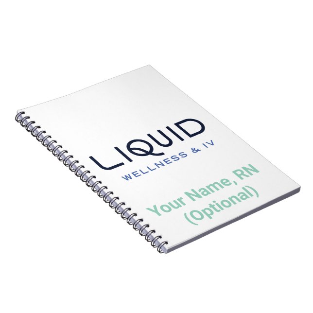 Liquid Wellness & IV Notizbuch Notizblock (Rechte Seite)