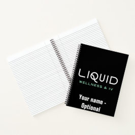 Liquid Wellness & IV Notizbuch - Schwarz