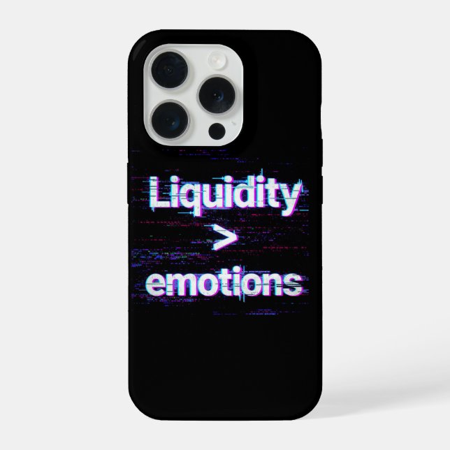 Liquiditäts-Über-Emotionen-Glitch-Handyhülle iPhone Hülle (Rückseite)