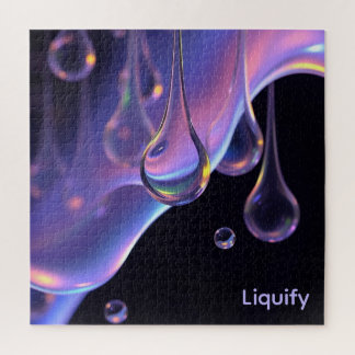 Liquify - AI Fantasy Sci-fi Digital Art Print Puzzle