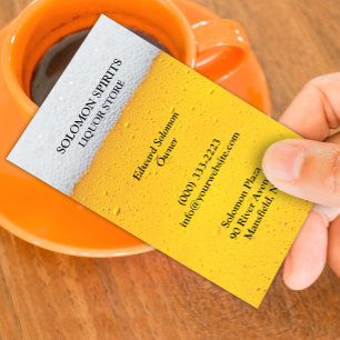 Liquor Beer Store Business Card Visitenkarte